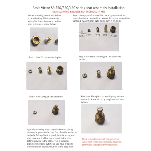 Victor SR450D Kit de reconstrução do regulador de oxigênio SR450 Series Kit de reparo com diafragma