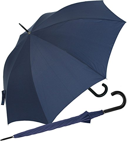 RS-Stockschirm groß stabil für Damen und Herren mit Automatik- navy-blau