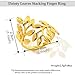 Annpro Stackable Rings for Women No Tarnish,Dainty Branch Leaves Stacking Finger Ring Adjustable Open Plant Leaf Wrap Ring Boho Jewelry (B-1Pcs leaf ring)