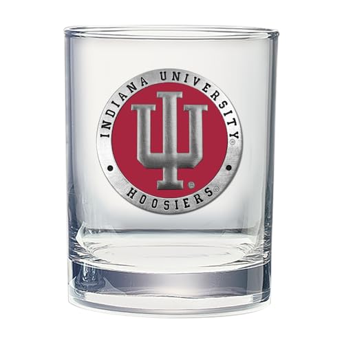 Indiana Double Old Fashion Glass 14 OZ Pewter