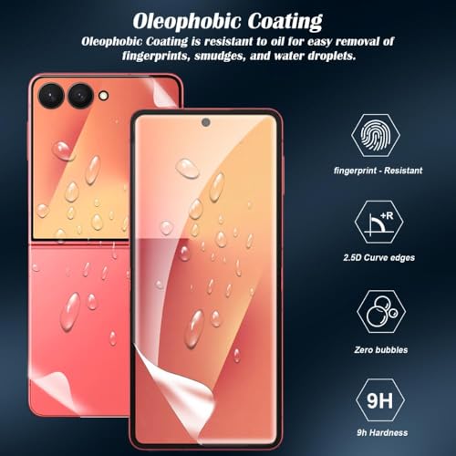 Image of STP FEEL 1 Pack Unbreakable Membrane Screen Protector Guard For Samsung Galaxy Z Flip 7 5G, (6.9 Inch, Front and Back) | Membrane Ultra Smooth Touch with Finger Print Support - 3 Months Warranty