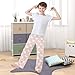 Yuiboo Plush Lamb Cute Youth Lounge Pajama Pants Loose Pj Bottoms Sleepwear Houses With 2 Pockets 6-8Y
