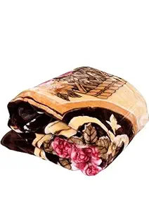 Bezzilish Home Mink Woolen Printed Blanket for Heavy Winters (Multicolor, Double Bed, 220 cm x 240 cm), lightweight