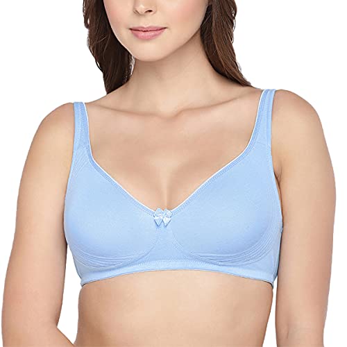 Image of Inner Sense Organic Cotton Bamboo Round Stitch Bra for Women I Non Padded, Wire Free, Double Layered Bra for Women I Full Coverage, Side Support Bra for Women