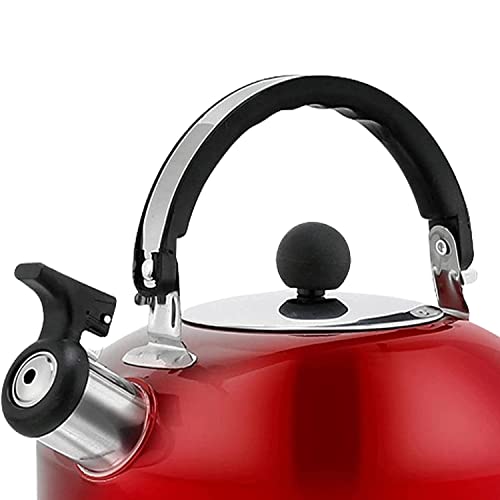 Chaleira De Inox Com Alca Ergonomica Color Fosca 1,8L Com Tampa E Bico De Apito Funcional Ideal Para