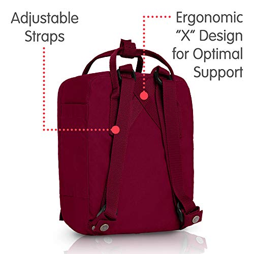 Fjallraven, Kanken Mini Classic Backpack for Everyday, Plum