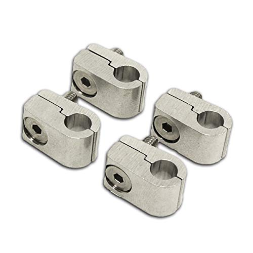 Cobra-Tek 6.0 MM 0.25 INCH WIRE CLAMP SET 4 PIECES MACHINED ALUMINUM