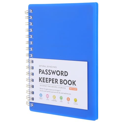 LEDMOMO アルファベットタブ付きパスワード管理ノート 螺旋綴じで滑らかな書き心地 ウェブサイトログイン情報の効率的記録と迅速索引対応