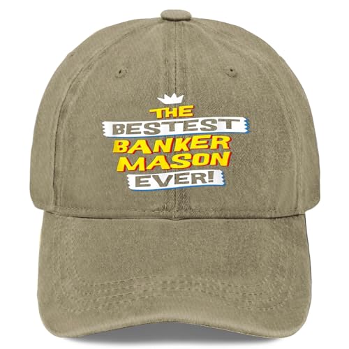 Best Cement Mason, Funny Job Occupation Hat for Mens Fashion Washed Distressed