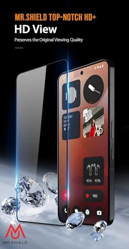 Image of Mr.Shield Top-Notch HD+ Tempered Glass Screen Protector Guard for Nothing Phone 3A Pro, Case Friendly [1 Pack]