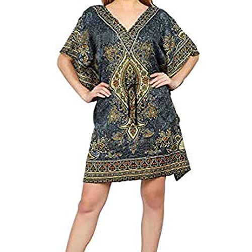 Vestido corto de playa para mujer cómodo para cubrir el bañador gris XL