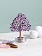 JOVIVI Baum des Lebens Naturstein DIY Schmuck Fengshui Baum mit Basis aus Keramik, Kupferdraht, Dekoration Glücksbringer für Schlafzimmer Büro Tisch
