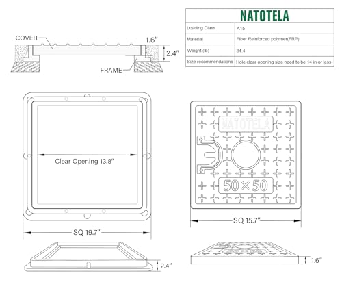 Mejores comprativas On-line Tapa para aljibe del mes. 2 Imagen adicional