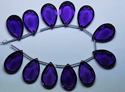 Améthyste violette véritable en briolettes, la pierre de sérénité - 3