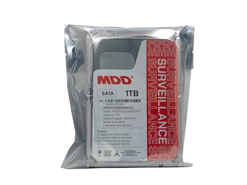 Image of MDD 1TB 64MB Cache 5900PM SATA 6.0Gb /s 3.5-inch Internal Surveillance Hard Drive (MDD1000GSA6459DVR) - 3 Year Warranty (Renewed)