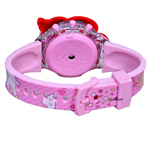 Image of Kids Watch for Boys and Girl Unicorn 3D Light Led Glowing Watch with Music Tune and Face Cover Multicolor Digital Light Boys Watch for Kids Age 3-12 Year Old Birthday Gift (Unicorn)