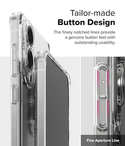 Image of Ringke Fusion Compatible with Samsung Galaxy S25 Edge Case Cover Transparent Hard Back Soft Flexible TPU Bumper Scratch Resistant Natural Form S25 Edge Back Cover - Clear