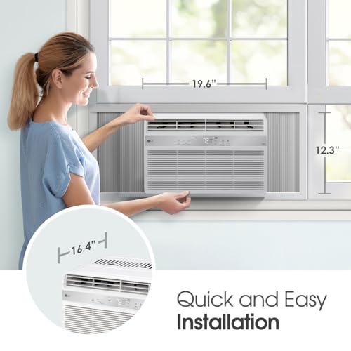 image for LG 8,000 BTU Smart Window Air Conditioner with Dehumidifier, 115V, Win