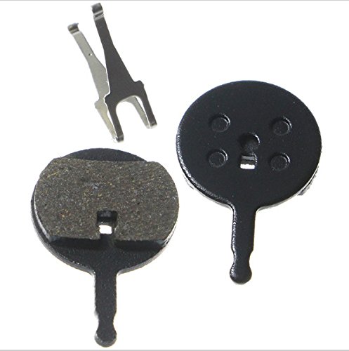 Juscycling Resin Organic Semi-Metal Brake Pads for Avid BB5, Smooth Braking,Low Noise, Long Life, Kevlar, Copper