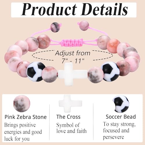 Image of Softball Volleyball Basketball Soccer Gifts for Girls Bracelets for Teen Girls Team Gifts Birthday /Christmas /Graduation Gifts
