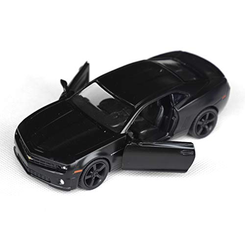 Image of Tianmei 1:32 Scale Supercar Styling Alloy Die-Cast Car Model Collection Decoration Ornaments, Kids Play Vehicle Toys with Pull Back Action and Open Doors (Camaro - Black)
