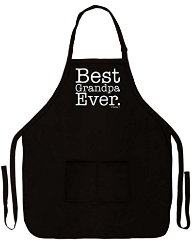 ThisWear for Grandpa Best Grandpa Ever Funny Apron for Kitchen BBQ Barbecue Cooking