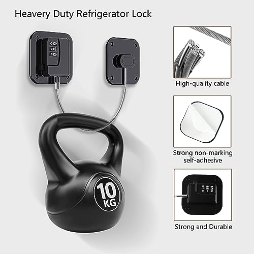 image for Coipdfty Refrigerator Lock, Heavy Duty Fridge Lock, Combination Lock f