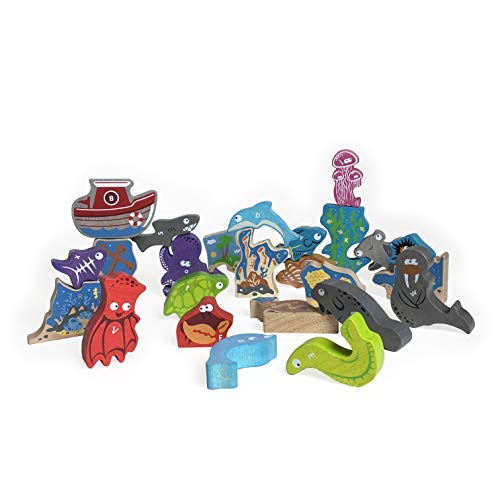 BeginAgain Ocean A To Z Puzzle & Playset - Makes Learning Fun & Sparks A Child’S Imagination - Ages 2+