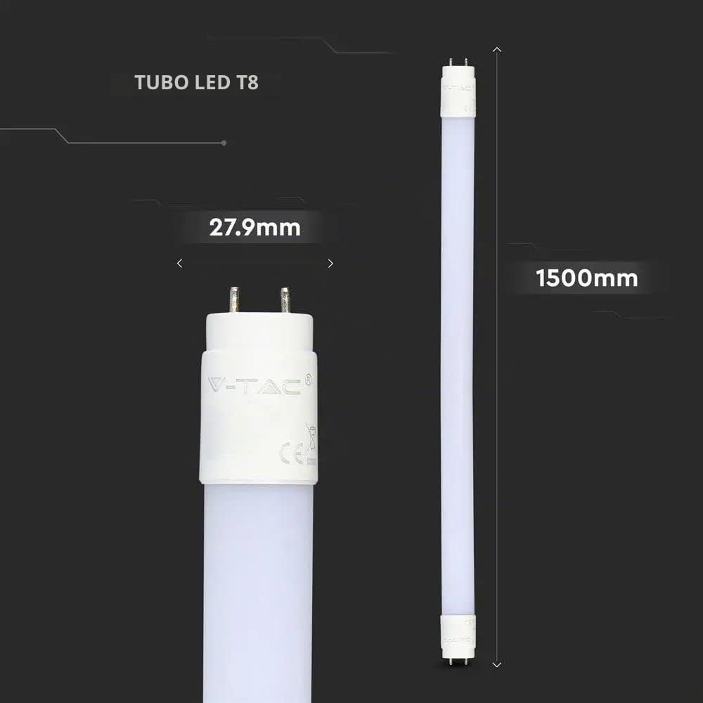 Juego de 5 tubos LED de 150 cm T8 G13, 20 W, 4000 K, blanco neutro
