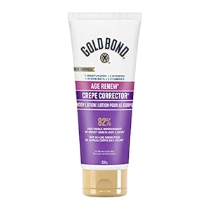Gold Bond Age Renew Crepe Corrector 226g Body Lotion – Visibly Firms, Tightens, Hydrates Dry, Crepey Skin – Formulated with 7 Moisturizers & 3 Vitamins – Omega Fatty Acids, Antioxidants, Botanicals