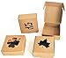 Sdootjewelry Small Gift Boxes 100 Pack, Kraft Gift Boxes Bulk 1.57’’ × 1.57’’ × 0.98’’, Ring Boxes Bulk, Small Cardboard Boxes for Jewelry Packaging, Brown
