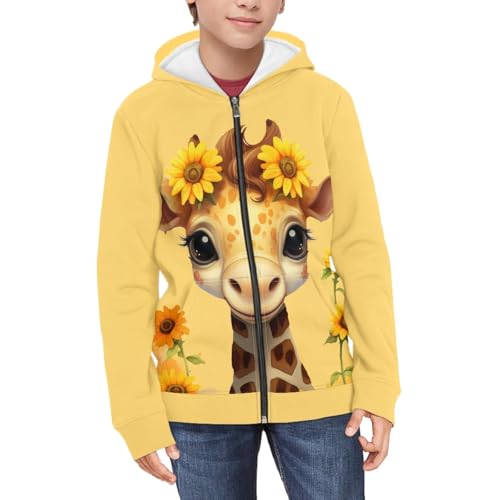 Kids Zipper Hoodie for Boys Girls Jacket Sweatshirt3