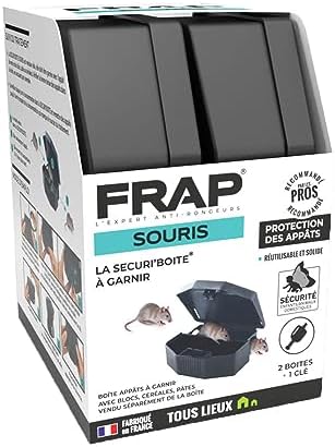6 Stations D’Appât Pour Souris – Boîte à Rodents Avec Verrou, Sécurisée Pour Enfants Et Animaux Usage Interieur Et Exterieur Maison Jardin Terrasse 97157504