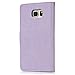 Note 5 Case,Galaxy Note 5 Case - Wallet Case Folio Kickstand Case 3D Embossed Butterfly PU Leather Case Shockproof Soft TPU Bumper Slim Protective Card Slot Hand Strap Cover by Badalink - Light Purple