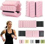 Poids réglables de poignet et de cheville pour femmes & Hommes, réglables 2-LB(1LB Chacun), poids de la jambe de bras en silicone pour Pilates, fitness, entraînement, yoga, natation & Marcher