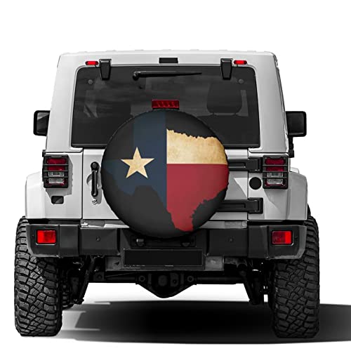Image of Delerain Texas Flag Spare Tire Covers for RV Jeep Trailer SUV Truck and Many Vehicle, Wheel Covers Sun Protector Waterproof (15 Inch for Diameter 27 inch-29 inch)