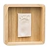 Baby Art 3601097900 houten geschenkdoos, hoekig, bijzondere geschenkdoos met gipsafdruk om zelf te maken, bruin