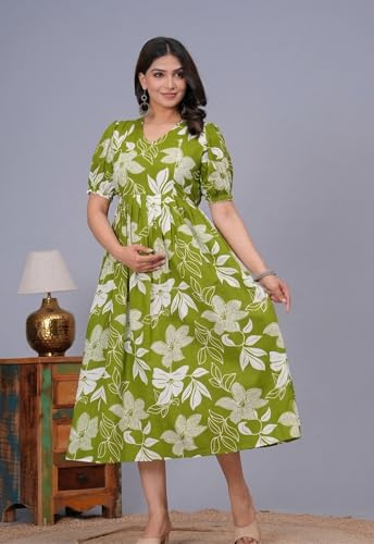 Image of Women's Maternity Kurti for Feeding Zippers | Feeding Kurtis for Women with Concealed Zip for Pre & Post Pregnancy (Combo Pack of 2 Kurti)