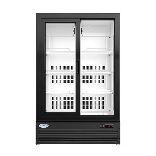 Image of KoolMore 35 in. Retail Display Refrigerator, 10 Cu. Ft. Low Height Merchandiser Cooler, Aisle End Grab-and-Go Beverage Display Fridge for Convenience Stores, Supermarkets & Checkout, Black