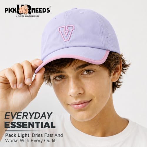 Image of Pick Ur Needs Unisex Sports Baseball Cap Breathable Quick-Dry Summer Cap with Adjustable Strap
