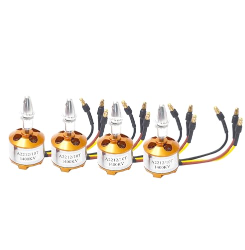 Moteur sans balais A2212 1400 KV pour drone et quadrirotor RC - Pack de 4 pièces