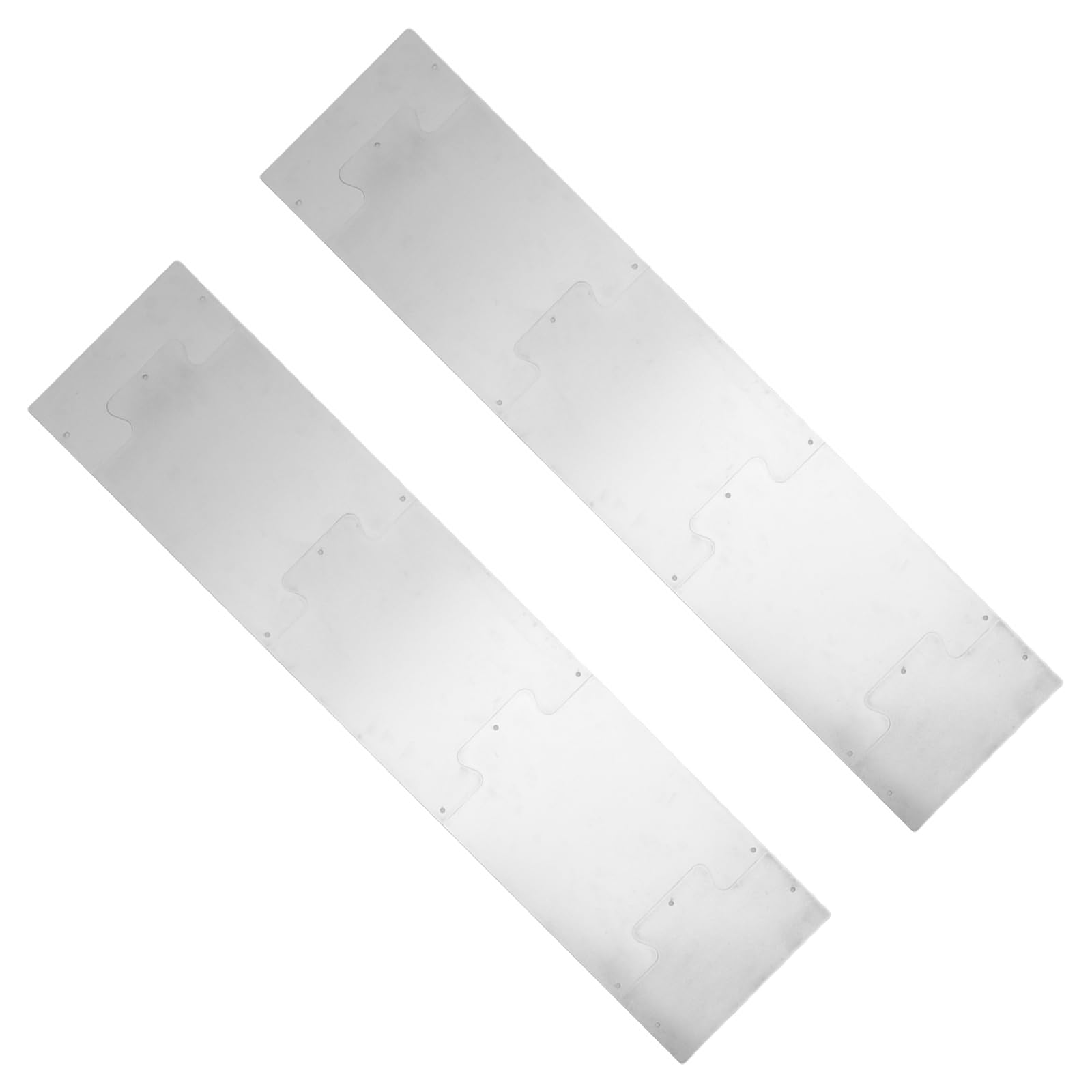 Plaques de protection en acier inoxydable de plinthe de porte antichoc