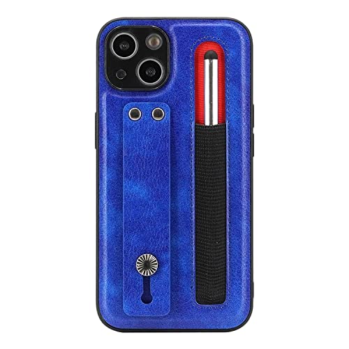 Coque iPhone 13 König Design bleue pour les déplacements et le bureau