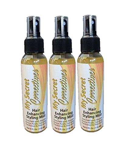 My Secret Correctives Hair Enhancing Styling Mist & Fiberhold Spray - 4 oz each - 3 Bottles