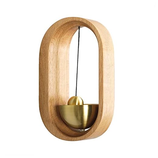 Butiksägare klocka for dörröppning, magnetisk ansluten tillträde dörrklocka elegant med retro mässing dörrklocka for trädörrar glasdörrar kylskåp (Color : A)