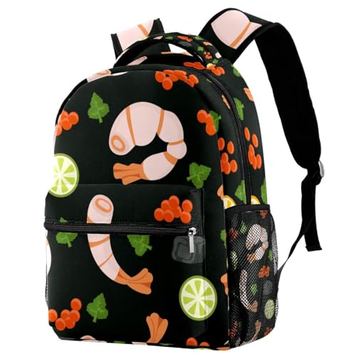 Sac de voyage décontracté crevettes pour adolescents qui cherchent confort et grand espace