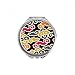 Chinese Japanese Style Auspicious Clouds Hand Compact Mirror Round Portable Pocket Glass