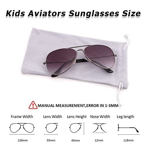 Creamily Kids Aviator Sunglasses For Boys Girls Children Toddler Age 2-9 Kids Sunglasses Polarized Uv Protection （Grey/Gradient）… #TOP4