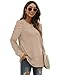 XIEERDUO Pullover Sweaters for Women Long Sleeve Shirts Dressy Casual Puff Sleeve Tops Fall Clothing 2025 Loose Khaki L