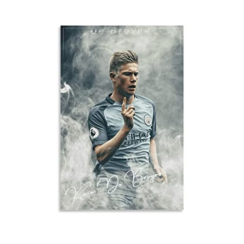 Toile Kevin De Bruyne art mural pour décoration chambre ado et salon 60x90